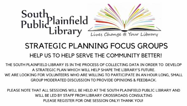 Help us to better serve our community by joining one of our strategic planning focus groups!