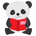 panda and book