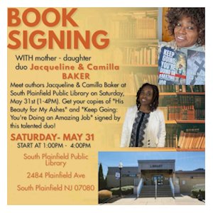 image tile Book signing with Jacqueline and Camilla Baker, Saturday, May 31 from 
1:00 - 4:00 PM. Registration is not required.