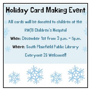 image tile HOLIDAY CARD MAKING (all ages) - Friday, December 1 from 3:00 - 5:00 PM, registration is not required