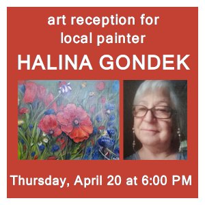 image tile Halina Gondek art reception apr20