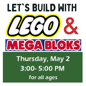 image tile LETS BUILD WITH LEGO & MEGABLOKS (all ages) Friday, June 9 at 3:00 PM