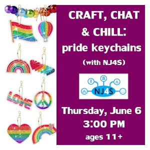 image tile PRIDE PARTY (ages 11 and up) Thursday, June 8 at 3:00 PM