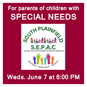 image tile SEPAC SPECIAL ED MEETING Wednesday, June 7 at 6:00 PM