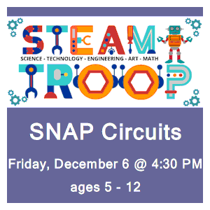 image tile STEAM TROOP (all ages) Monday, June 12 at 3:30 PM