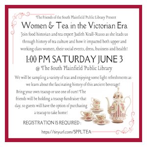 image tile Women and Tea in the Victorian Era, Saturday June 3 at 1:00 PM