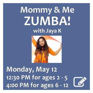 image tile ZUMBA KIDS (ages 6 - 12) - Saturday, April 27 at 1:00 PM, click here to register